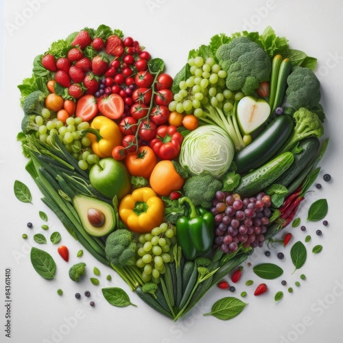 Nutrient Rich Heart Shape from Fresh Ingredients