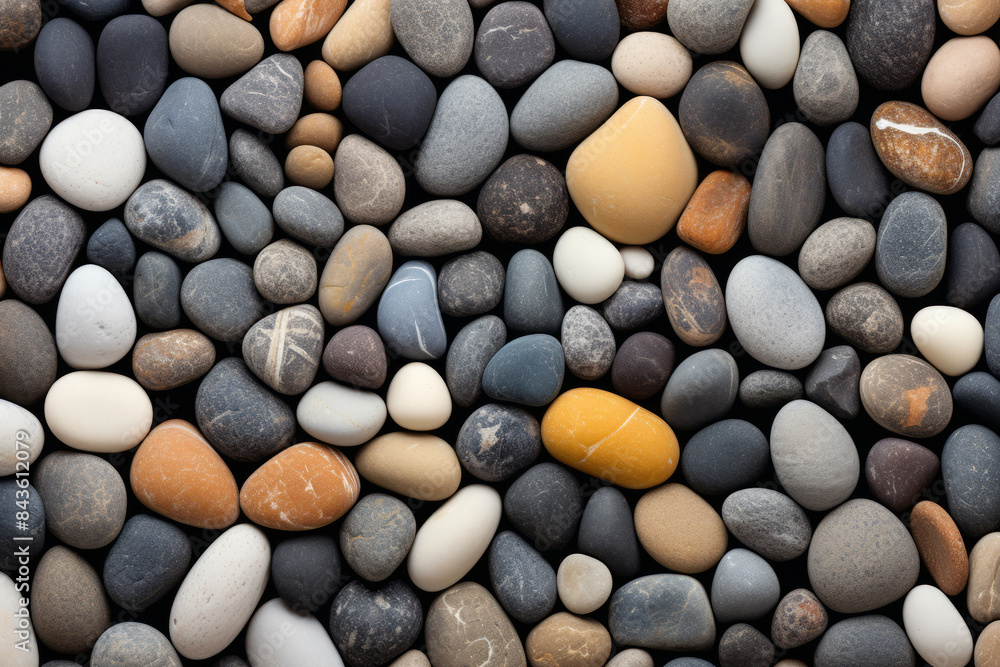 Processed collage of sea shore pebbles texture. Background for banner, backdrop or texture Processed collage of sea shore pebbles texture. Background for banner, backdrop or texture