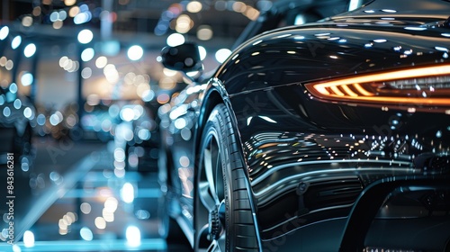 Futuristic Automotive Elegance: Close-up Exploration of Cutting-Edge Car Models with Sleek Designs and Modern Features