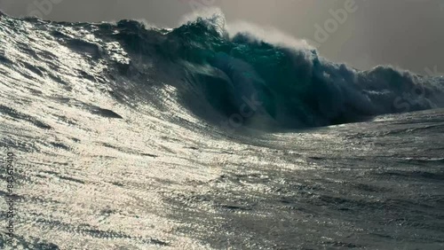 Successive sea waves and big tunnel wave