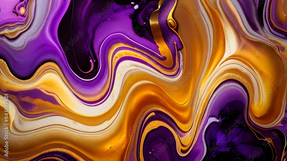 Fototapeta premium Abstract multi-colored liquid background