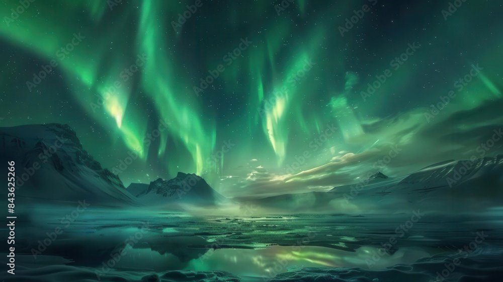 majestic aurora borealis dancing across night sky beautiful natural wonder landscape photography digital paintings majestic aurora borealis dancing across night sky beautiful natural wonder landscape photography digital paintings