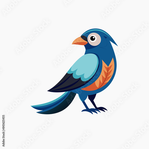 Cartoon Bird colorful stock vector illustration, bird carton style stock vector © Apon