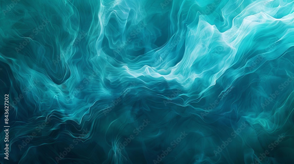 mesmerizing abstract ocean waves in aqua and teal fluid texture for background digital art mesmerizing abstract ocean waves in aqua and teal fluid texture for background digital art