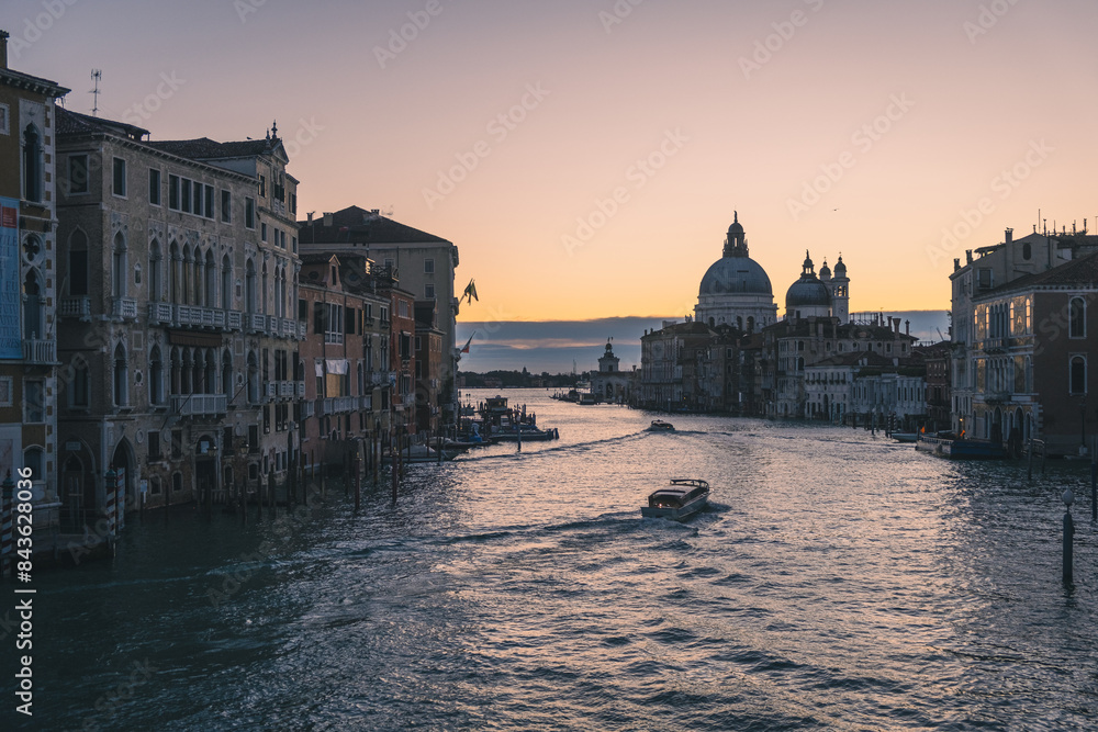 Naklejka premium 夜明けのヴェネチア