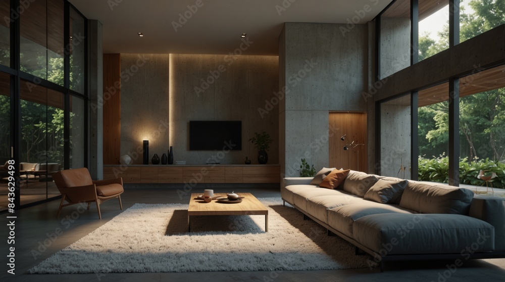 minimalist modern living room with the sleek aesthetics minimalist modern living room with the sleek aesthetics