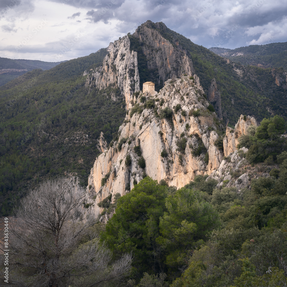 Naklejka premium La Pertusa Chapel in Lleida, Catalonia