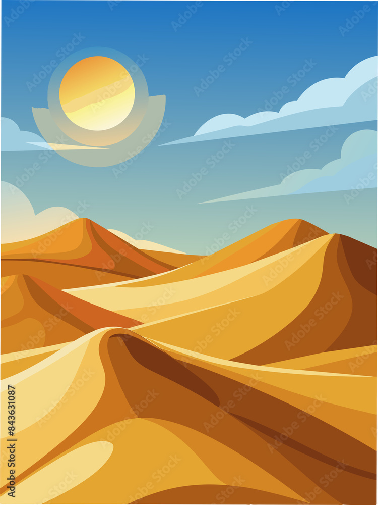 custom made wallpaper toronto digitalSand dunes under the midday sun