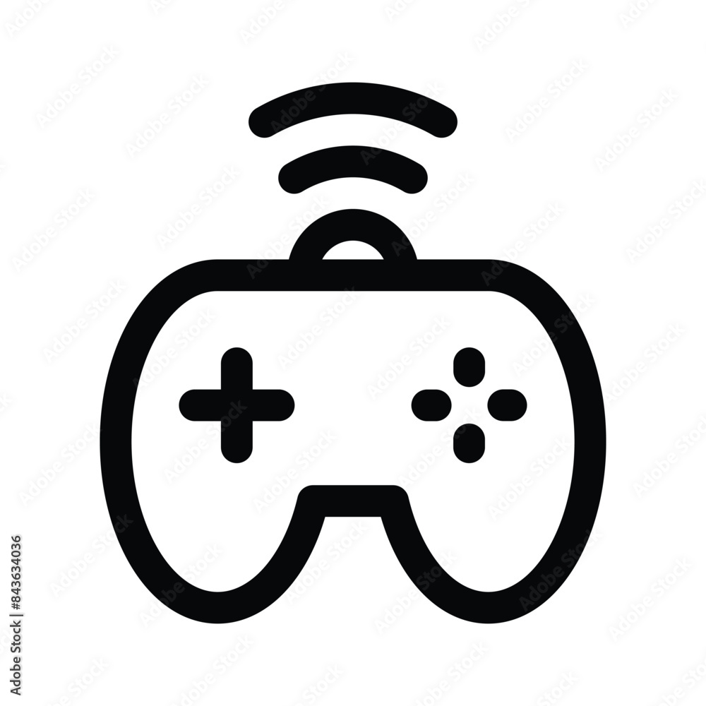 Trendy editable icon of gamepad in modern style Trendy editable icon of gamepad in modern style