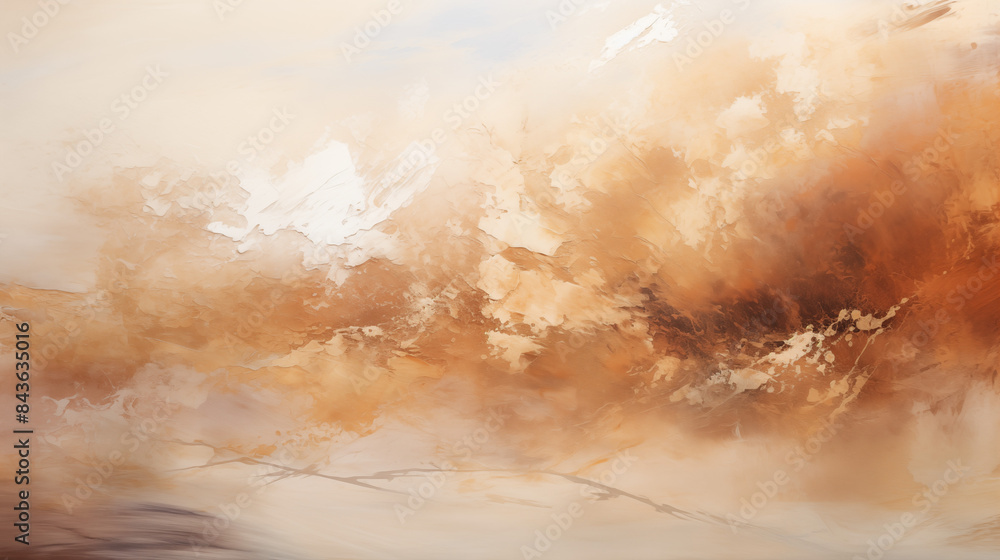 Naklejka premium Abstract Orange and Gold Marbled Texture