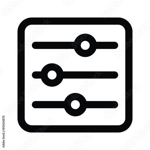 Download this premium icon of equalizer, adjustment vector