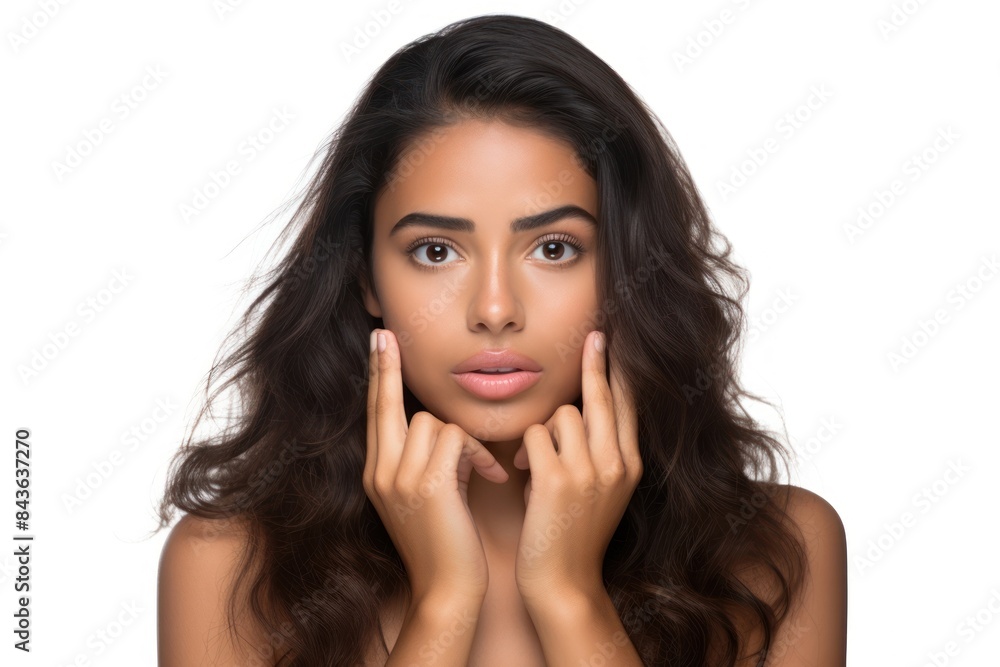 Young latin woman portrait skin adult. Young latin woman portrait skin adult.