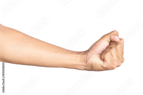 Man's hands making gestures isolated white background PNG