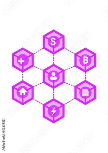 Blockchain illustration 