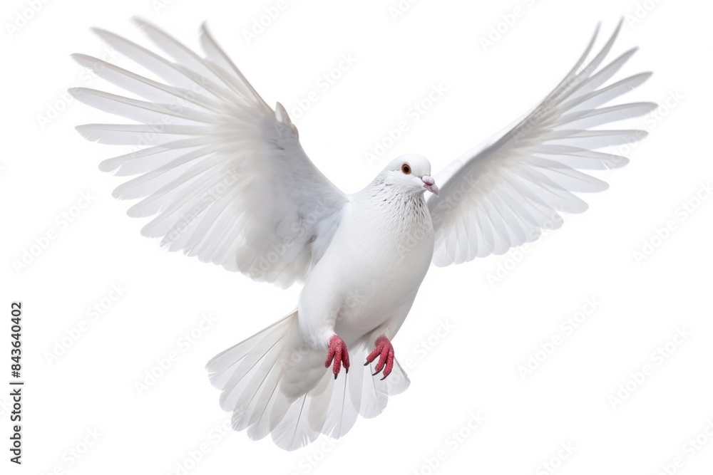 White pigeon animal flying bird. White pigeon animal flying bird.