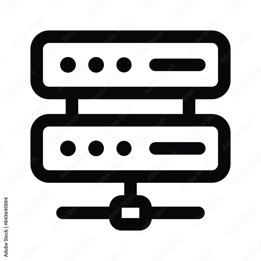 Network server vector design, icon of data storage Network server vector design, icon of data storage