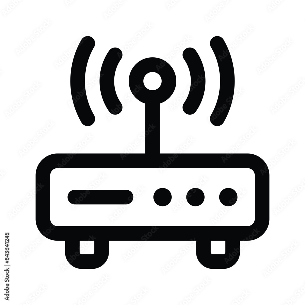 Wifi router icon design, wireless internet provider Wifi router icon design, wireless internet provider
