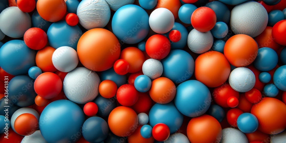 Abstract background with colorful spheres Abstract background with colorful spheres