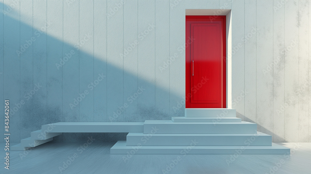 home design Red door modern concept. home design Red door modern concept.