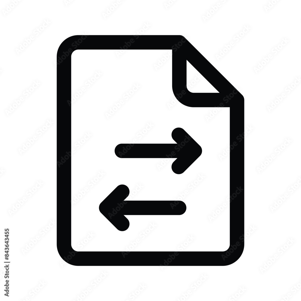 Get this beautiful icon of file transfer in modern style Get this beautiful icon of file transfer in modern style
