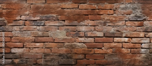 The perfect brick wall background size for a cover page with ample copy space image