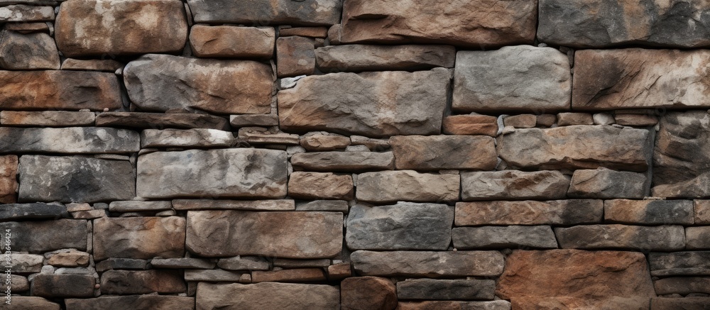 A background texture of a stone brick wall with copy space image A background texture of a stone brick wall with copy space image