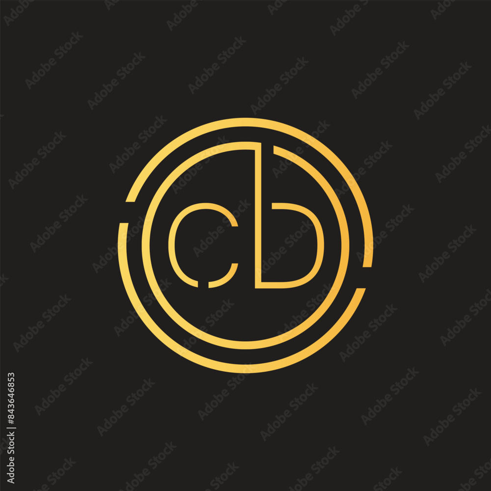 Luxury letter CD logo design.Royal premium letter CD logo design vector template Luxury letter CD logo design.Royal premium letter CD logo design vector template
