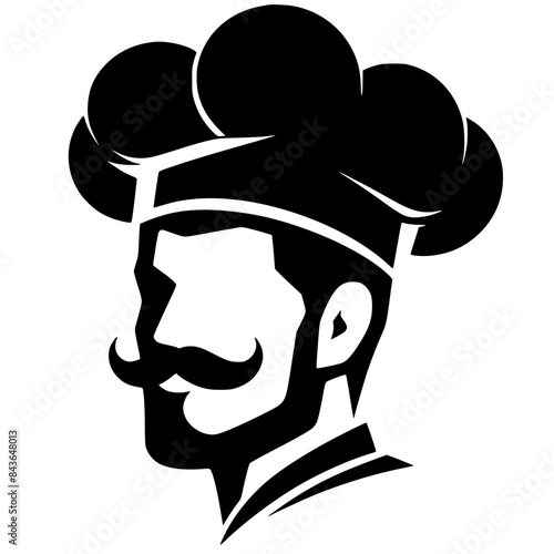Silhouette of head chef