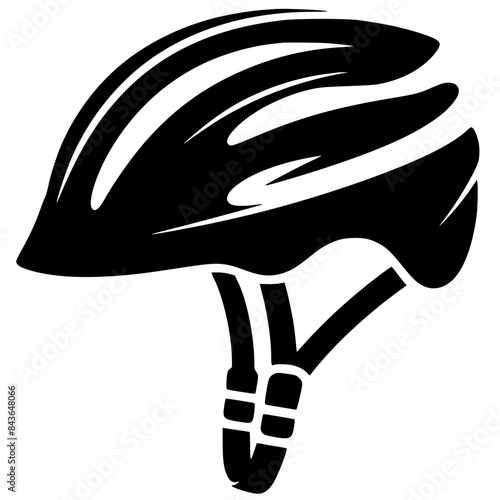 Bicycle helmet design silhouette