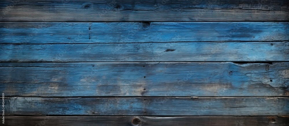 A seamless blue background with an old wooden floor perfect for incorporating copy space image A seamless blue background with an old wooden floor perfect for incorporating copy space image
