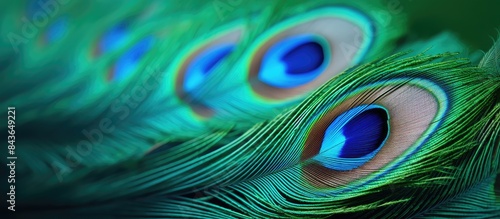 Wallpaper Mural A close up image of a peacock feather providing a beautiful feather background with copy space Torontodigital.ca