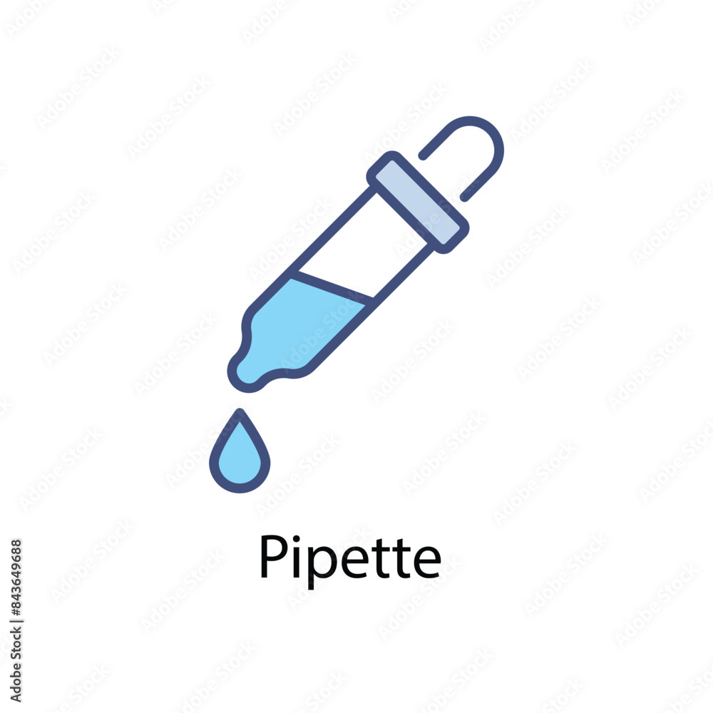 Pipette vector icon Pipette vector icon