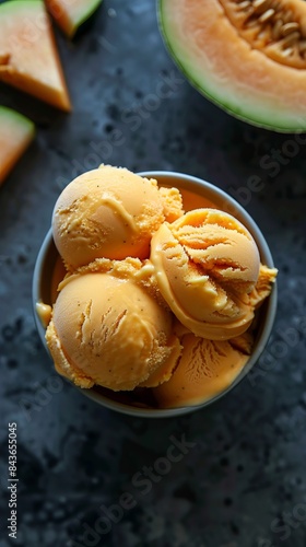 Summer Treats: Vibrant Ice Cream Delight Generative AI