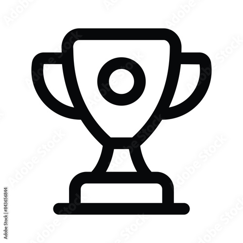 Creatively designed flat icon of trophy in editable style, achievement trophy vector design