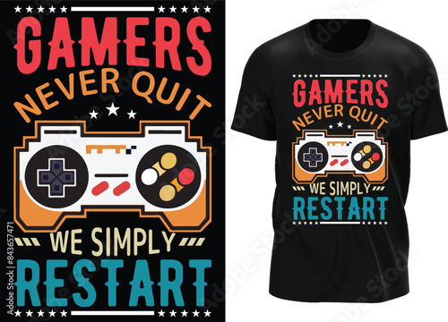 Gaming T Shirt Design