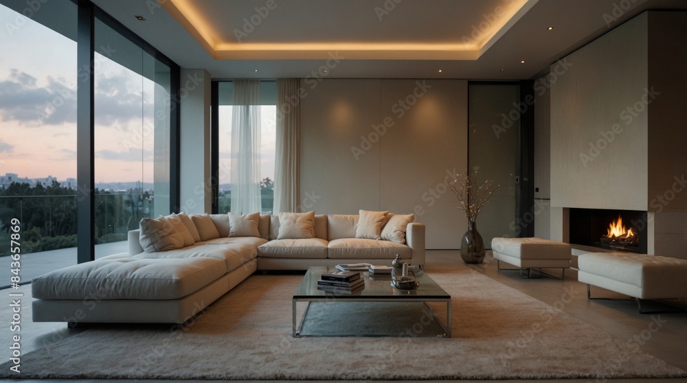 Clear minimalist modern living room Clear minimalist modern living room