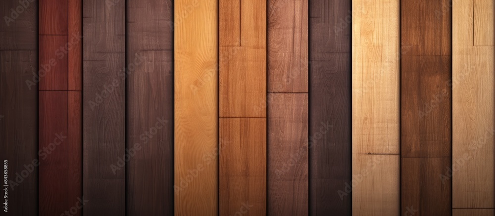 Obraz premium card with a batch wooden background copy space
