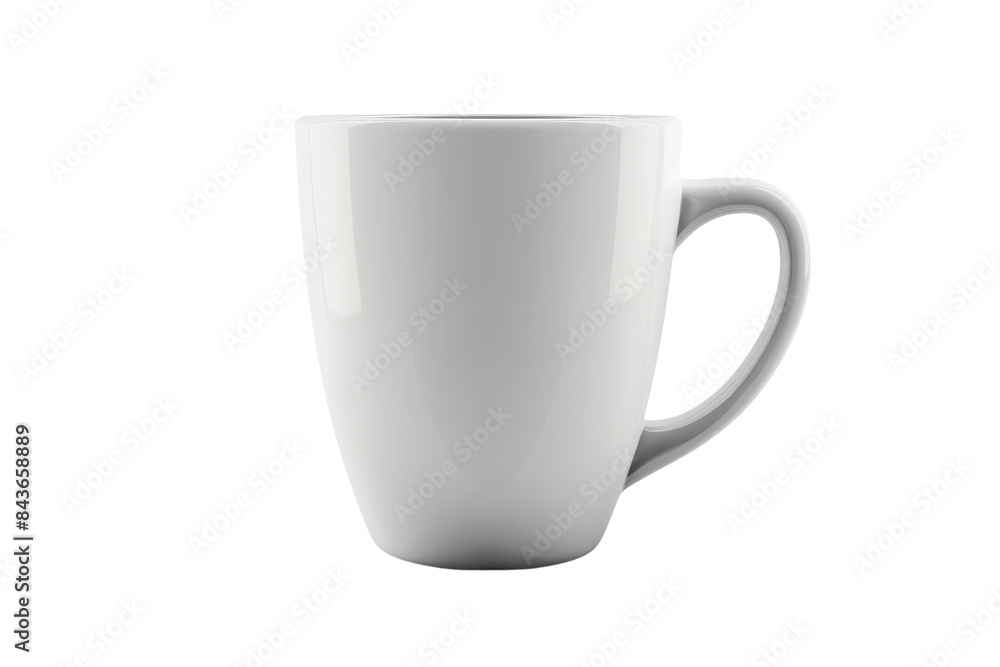 White Coffee Mug Isolated on Black Background White Coffee Mug Isolated on Black Background