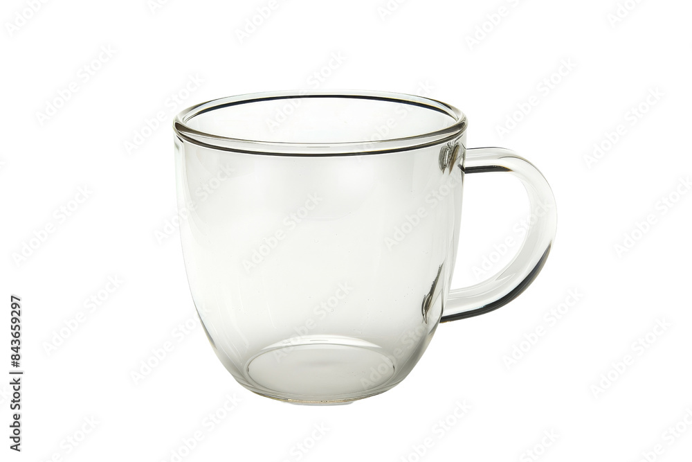 Empty Glass Mug with Handle Empty Glass Mug with Handle
