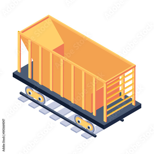 Mining Equipment Isometric Style Icons