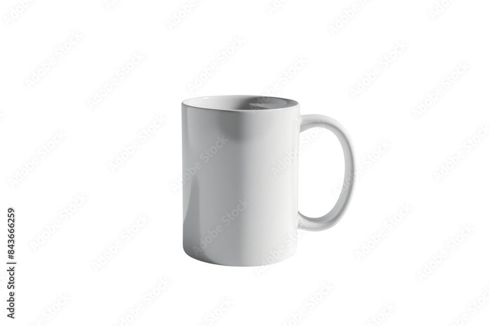 White Coffee Mug Isolated on Black Background White Coffee Mug Isolated on Black Background
