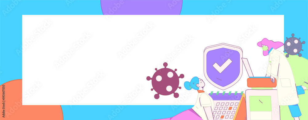 Medical characters fighting the epidemic flat vector concept operation hand drawn illustration
Medical characters fighting the epidemic flat vector concept operation hand drawn illustration