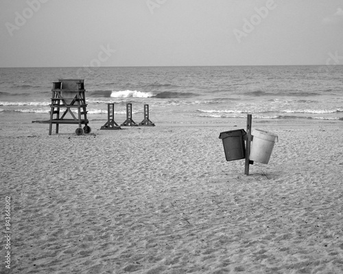 Lifeguard chair on the beach