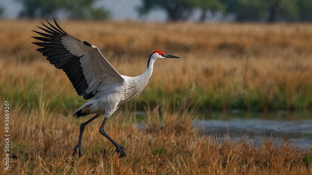 Fototapeta premium Greater Sandhill Crane