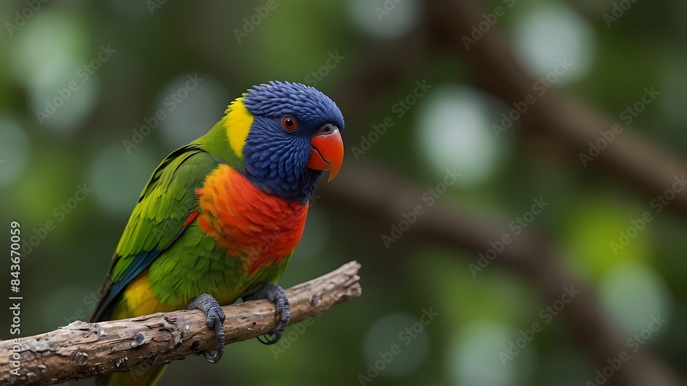 The red-collared lorikeet (Trichoglossus rubritorquis) is a species of parrot found in wooded habitats in northern Australia The red-collared lorikeet (Trichoglossus rubritorquis) is a species of parrot found in wooded habitats in northern Australia
