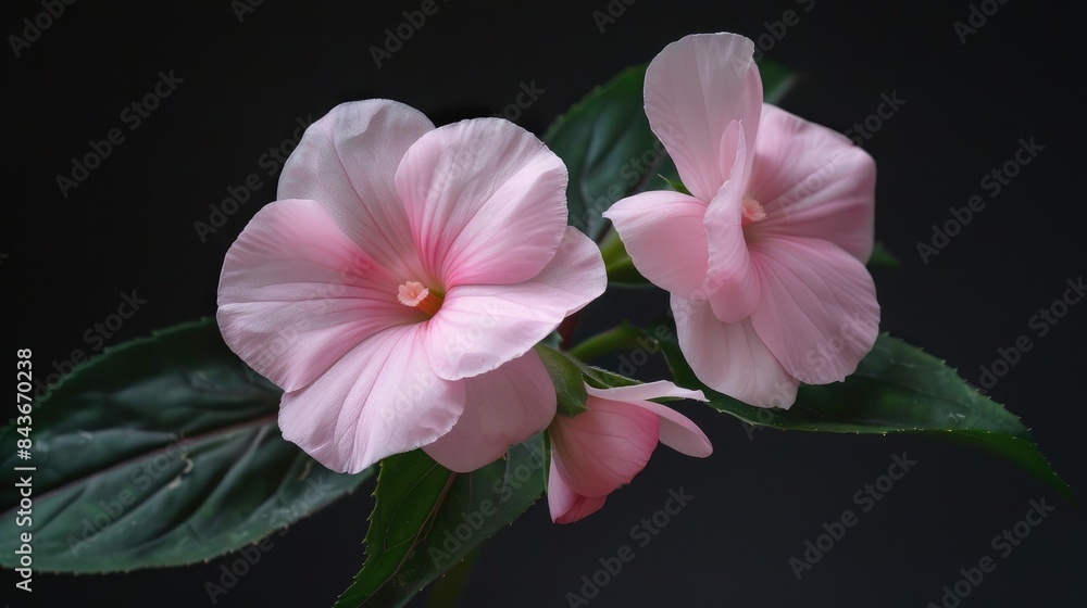 The Elegance of the Impatiens walleriana Blossom The Elegance of the Impatiens walleriana Blossom