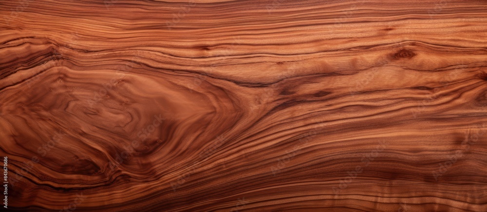 Walnut hardwood texture sample with featured fine surface grain and annual growth lines Walnut hardwood texture sample with featured fine surface grain and annual growth lines