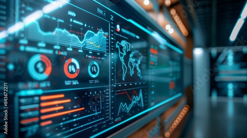 A close-up photograph of a digital display screen showing fluctuating carbon prices with charts and graphs illustrating their dynamic nature