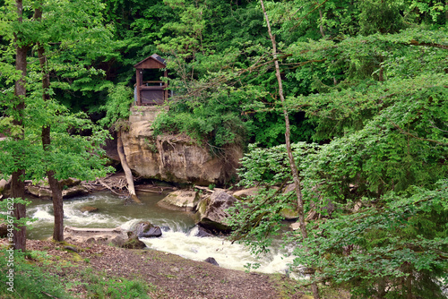 Der Fluss Prüm bei den Irreler Waserfällen in der Südeifel bei Irrel im Landkreis Bitburg-Prüm im deutschen Bundesland Rheinland-Pfalz. photo