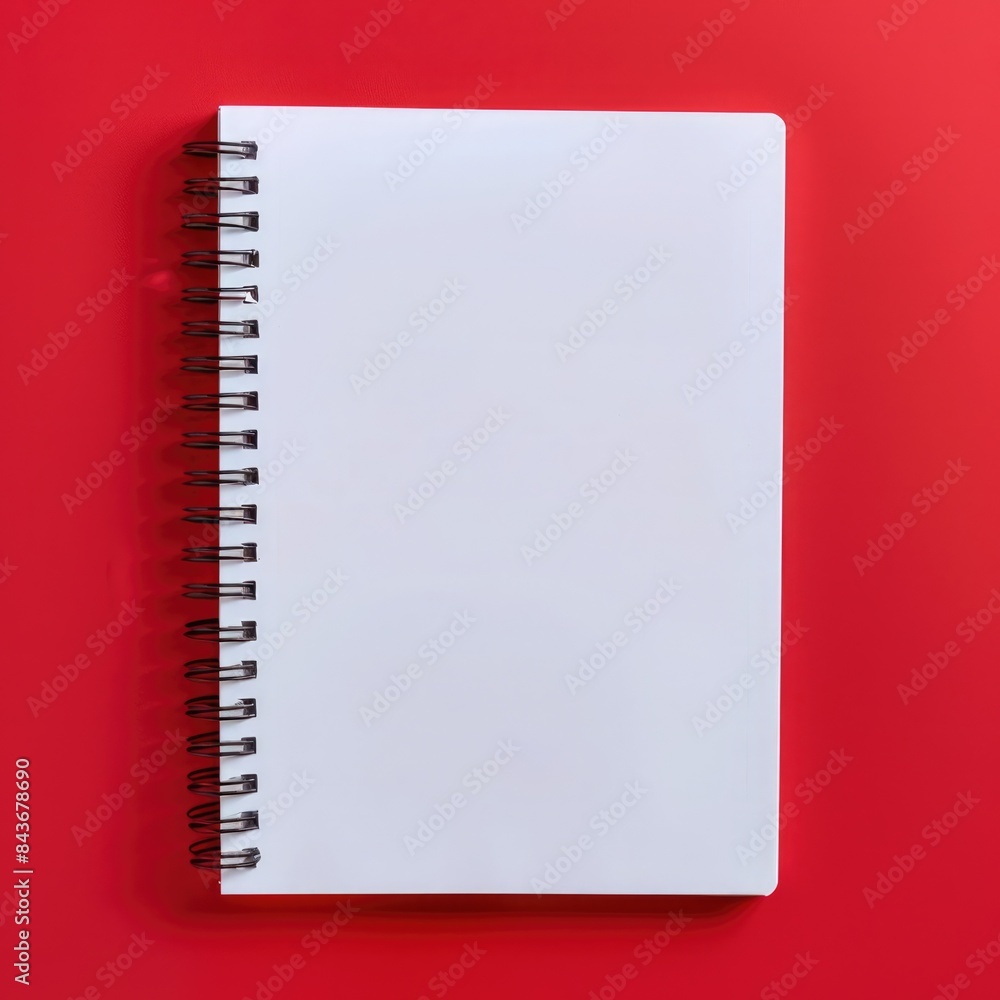 school notebook mockup, spiral notepad on a table school notebook mockup, spiral notepad on a table